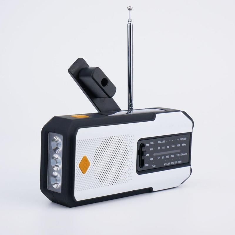 Hand-Crank/Solar Radio With Power Bank