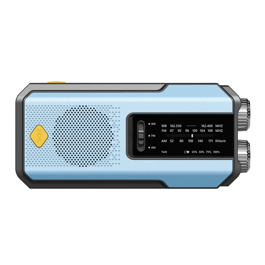 Hand-Crank/Solar Radio With Power Bank