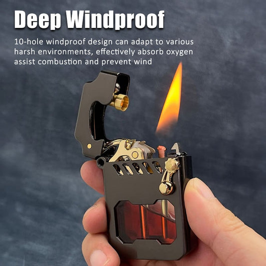 Mecha Metal Rocker Lighter✈Fast Worldwide Shipping🔥BUY 1 GET 1 FREE🔥