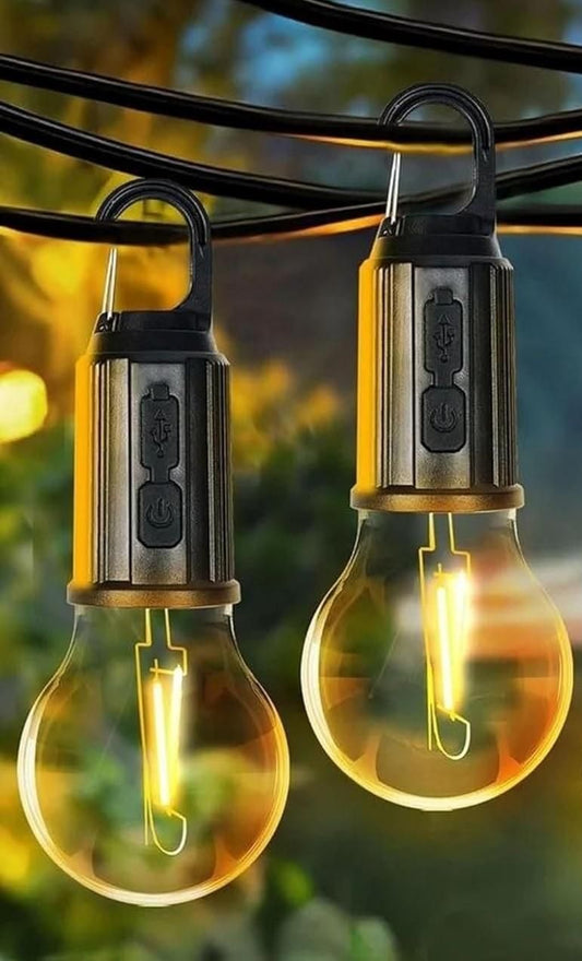 Decorative Hanging Bulb 3 Modes Tent Lamp for Camping