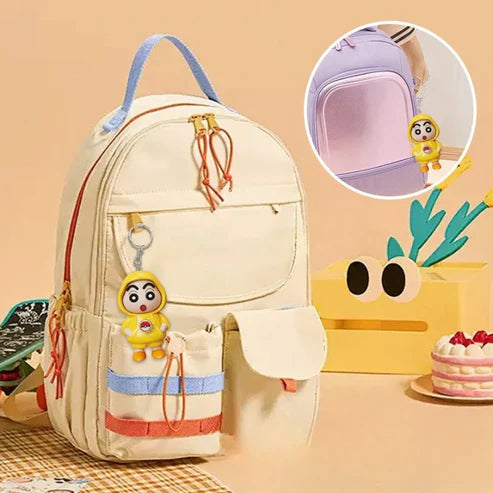 Shinchan Rotating Face Keychain