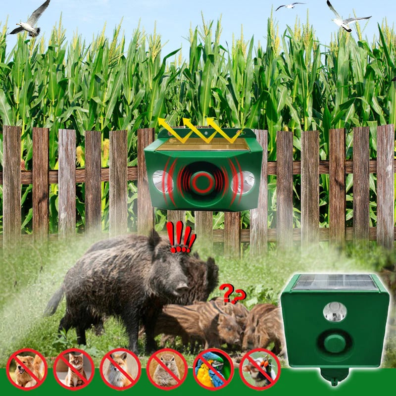 High volume solar warning lights to deter predators ( BUY 1 GET 1 FREE )