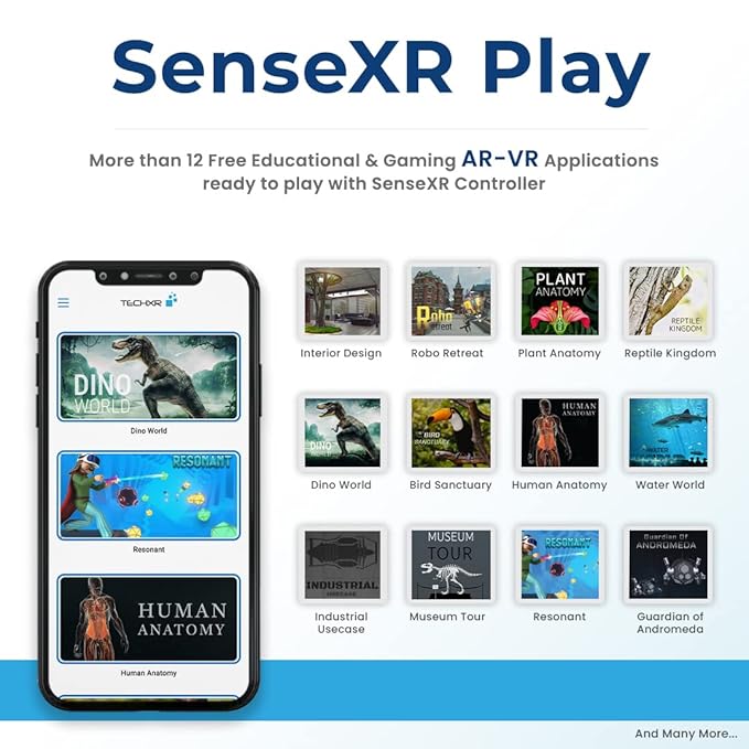 SenseXR 6DoF AR-VR Educational Controller for ANDROID & IOS [Free VR Headset & Free 3D Glasses]