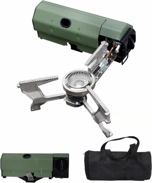 Camping Stove with Storage Bag, Portable Butane Stove with Bottle