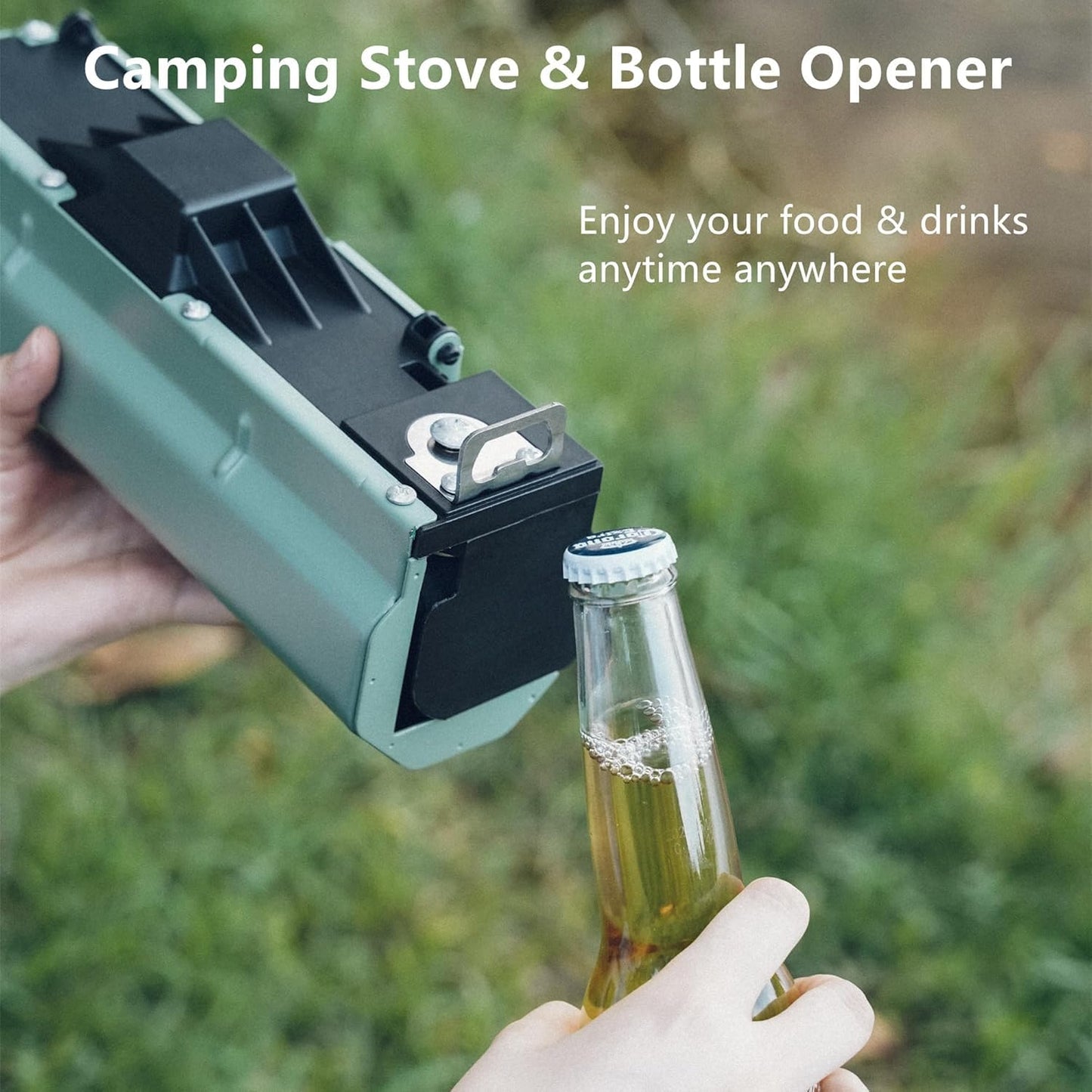 Camping Stove with Storage Bag, Portable Butane Stove with Bottle