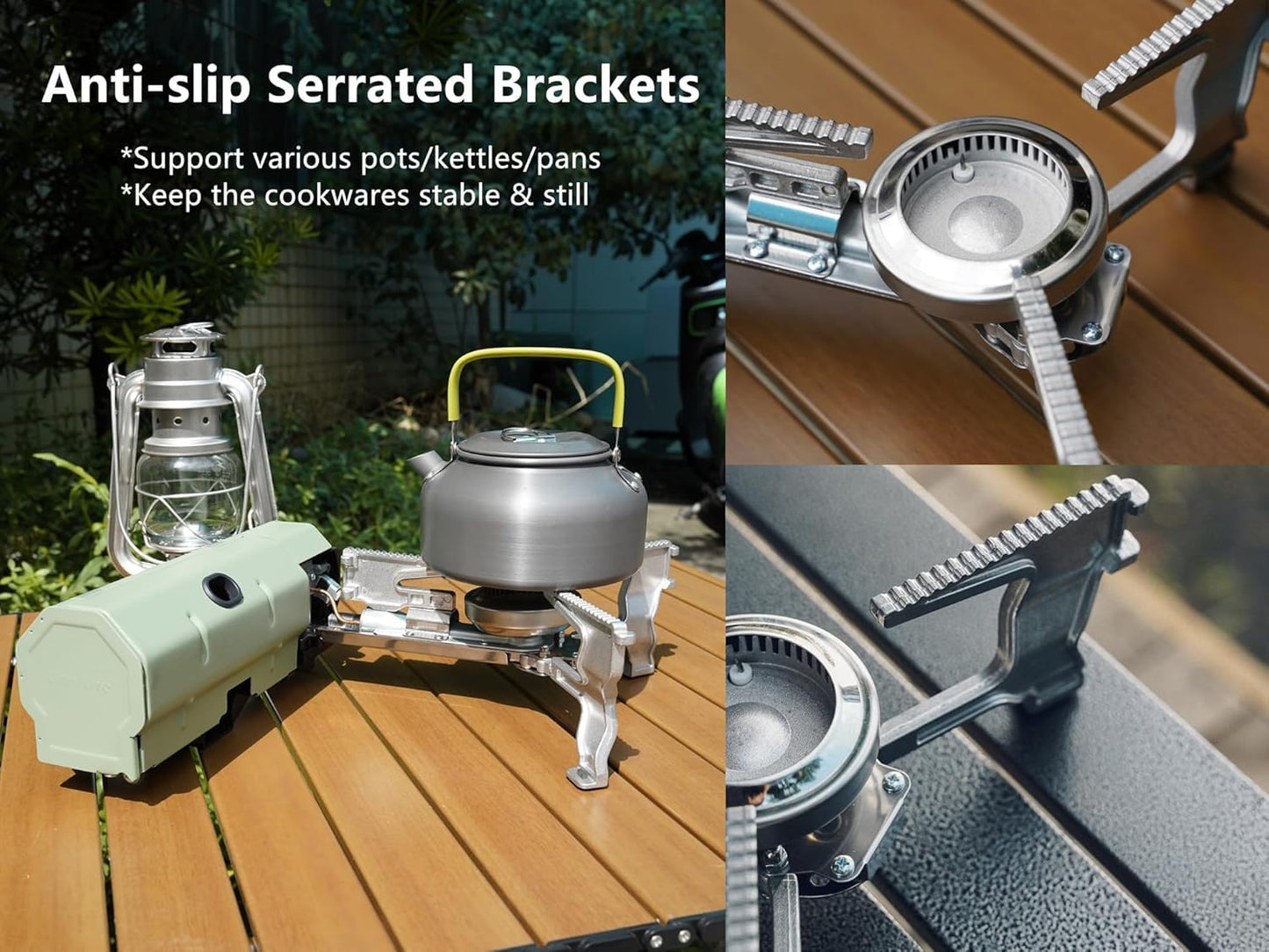 Camping Stove with Storage Bag, Portable Butane Stove with Bottle