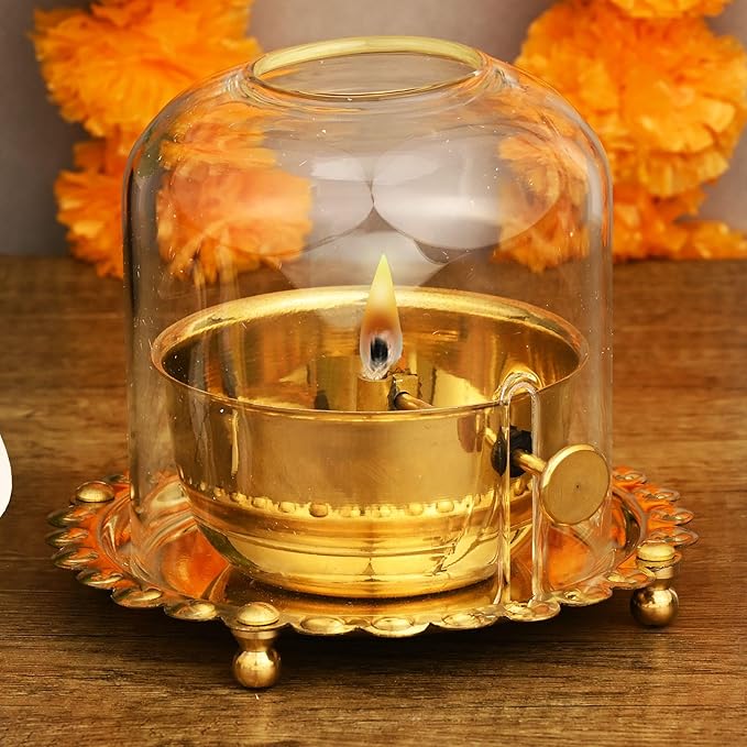 Original Brass Akhand Diya 🔥BUY 1 GET 1 FREE🔥-Pre Ganesh Festival Sale 🔥