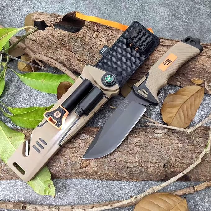 Generic Alive Survival Knife - Tactical Outdoor Knife with Fire Starter