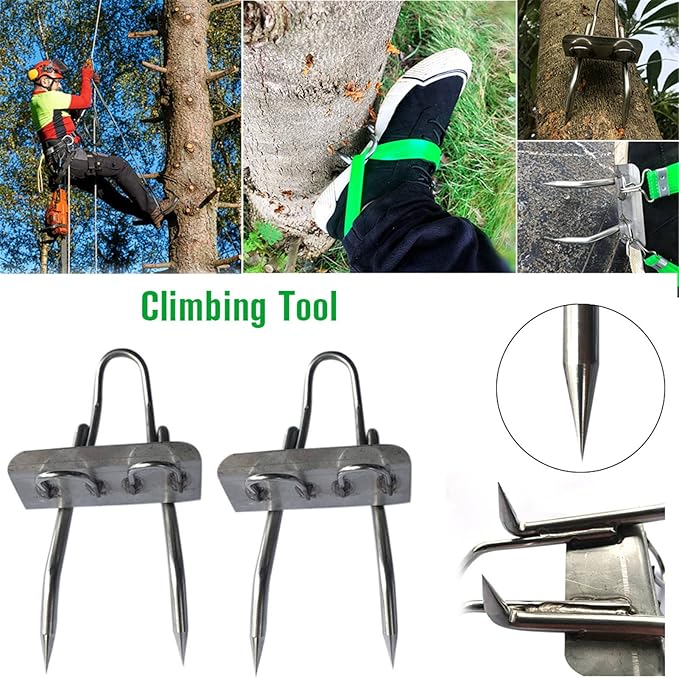 (PACK OF 2) 304 Stainless Steel Tree Climbing Equipment