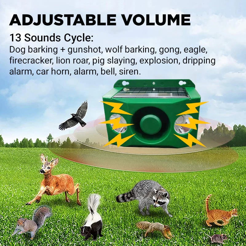 High volume solar warning lights to deter predators ( BUY 1 GET 1 FREE )