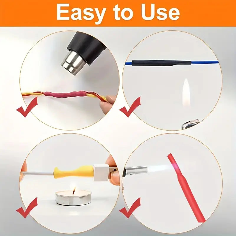 UMLIFE 580pcs Heat Shrinkable Cable Sleeve Kit