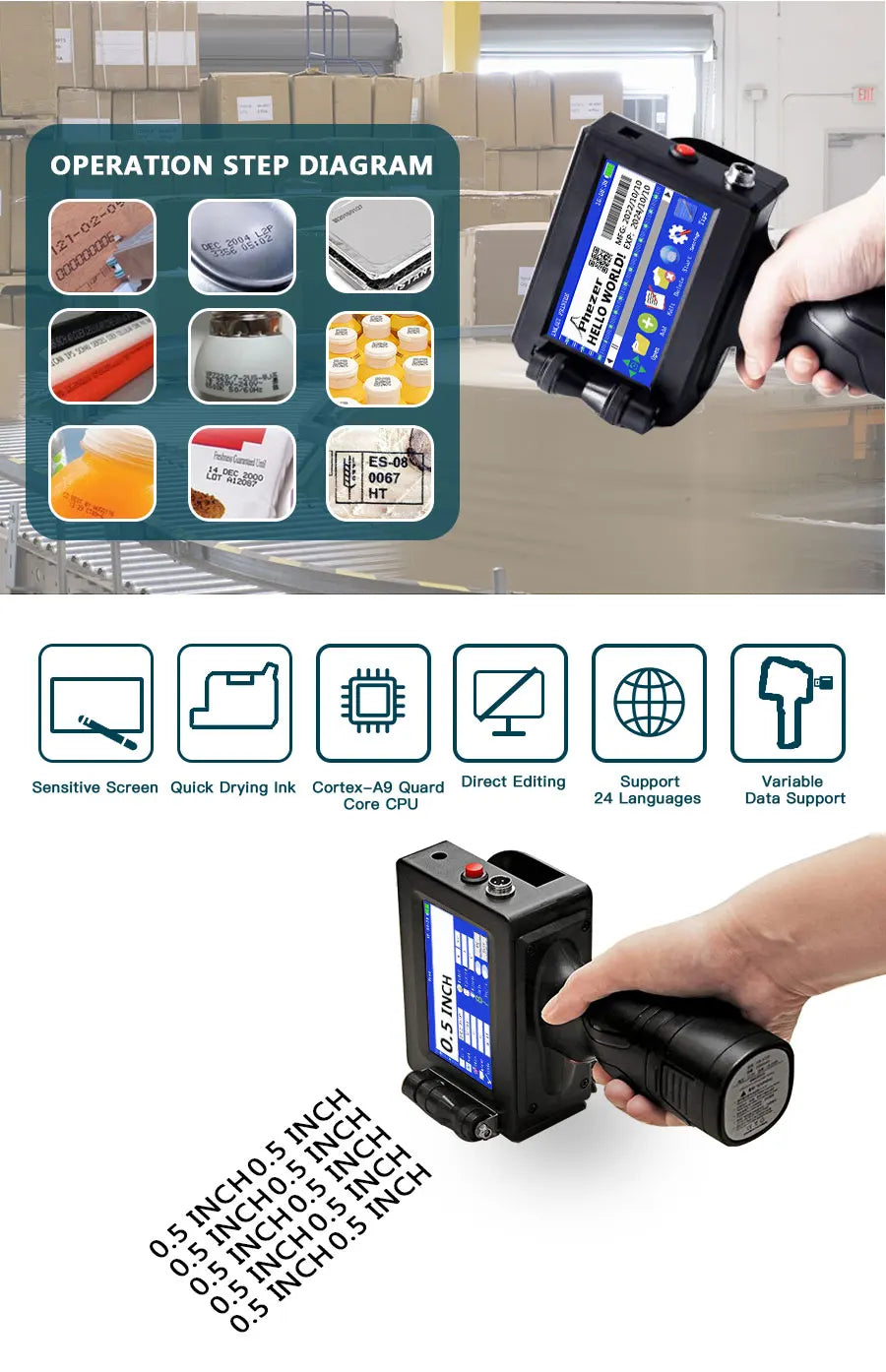PortablePrinter - Smart Portable Inkjet Printer