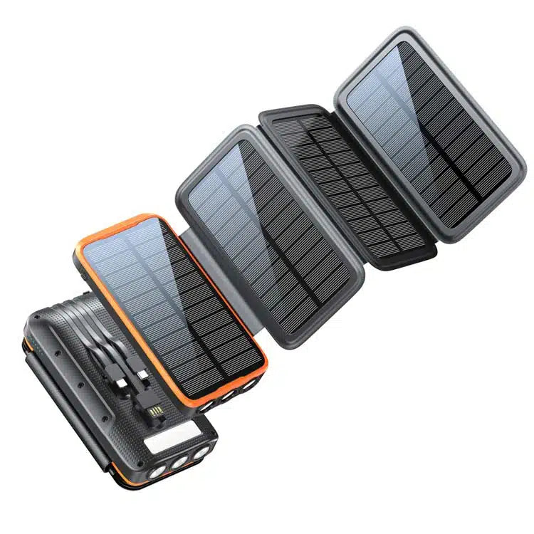 30000mAh Solar Charger Panels Solar Charger Power Bank with 4 Solar Panels