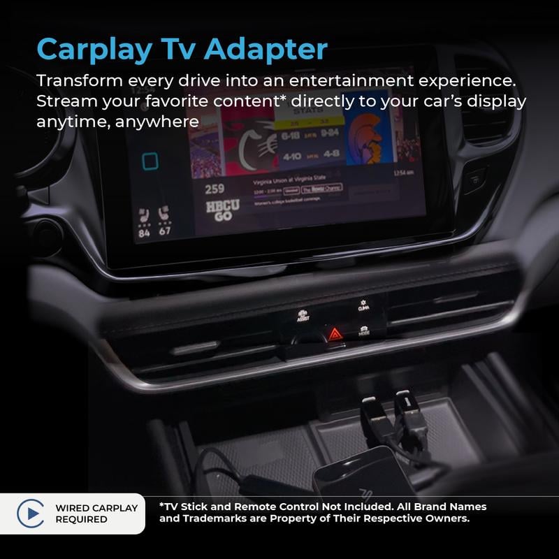 (PACK OF 2) AutoSky TV Adapter + HDMI to USB-C Cable Bundle - Adapter which allows TV Sticks on your vehicle's infotainment system