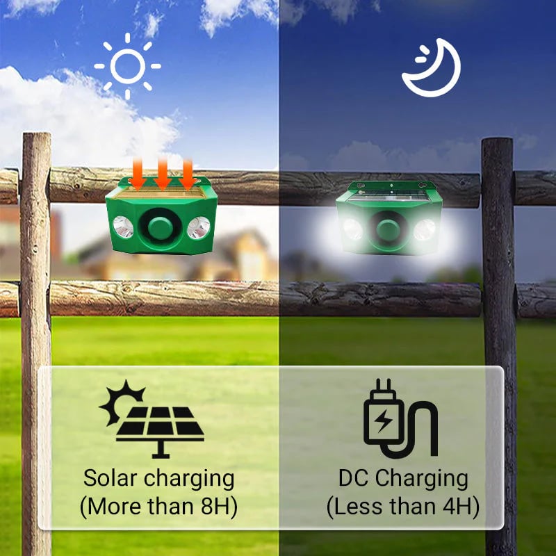 High volume solar warning lights to deter predators ( BUY 1 GET 1 FREE )